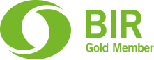 Logótipo verde da BIFMA com a inscrição «Gold Medal».
