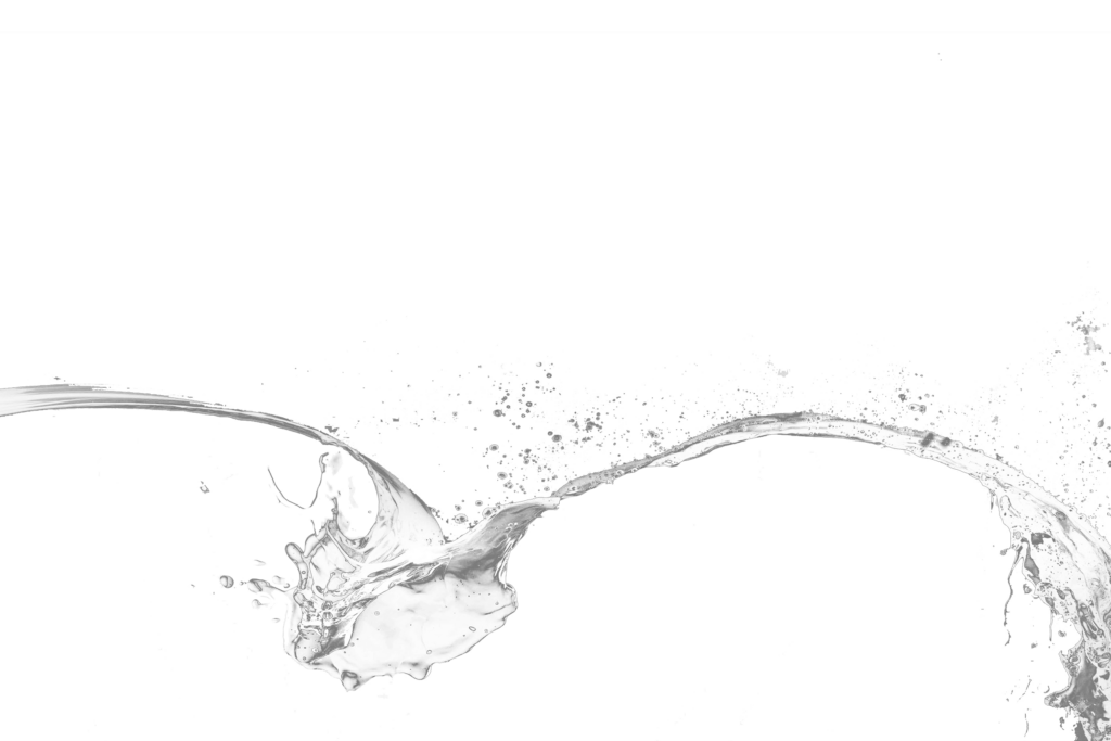 Movimento dinâmico da água sobre um fundo preto.