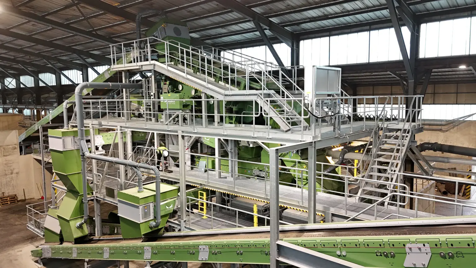 SPALECK 3D COMBI numa moderna instalação de reciclagem para o tratamento de metais