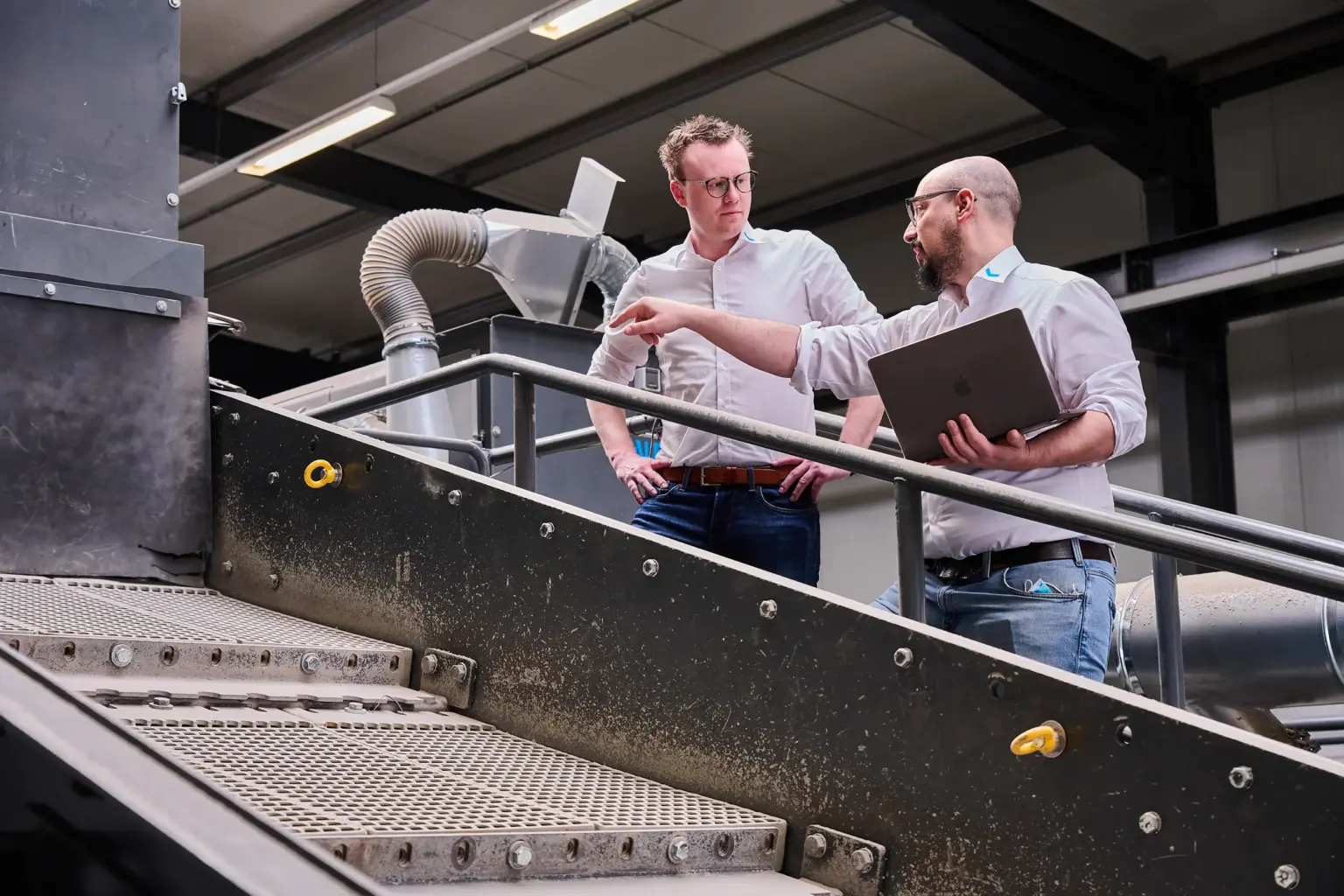 Os engenheiros da SPALECK no SPALECK TestCenter — o centro de inovação para a indústria da reciclagem e dos processos