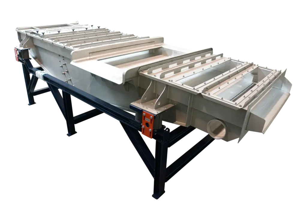 Máquina de crivagem industrial para a reciclagem de metais.