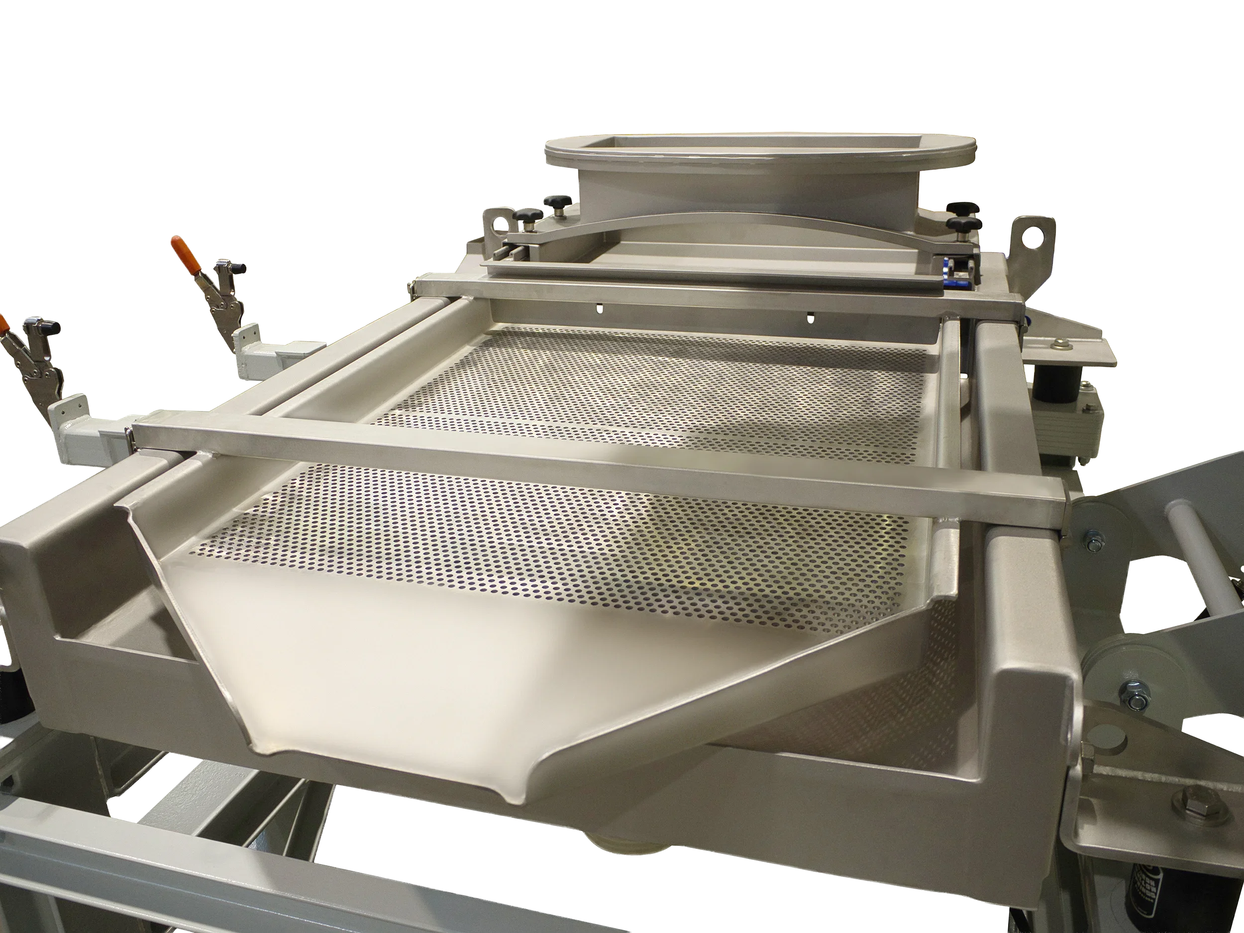 Separador de pedaços excessivamente longos da SPALECK, aqui na linha de equipamento ComfortLINE, para utilização na produção de granulado